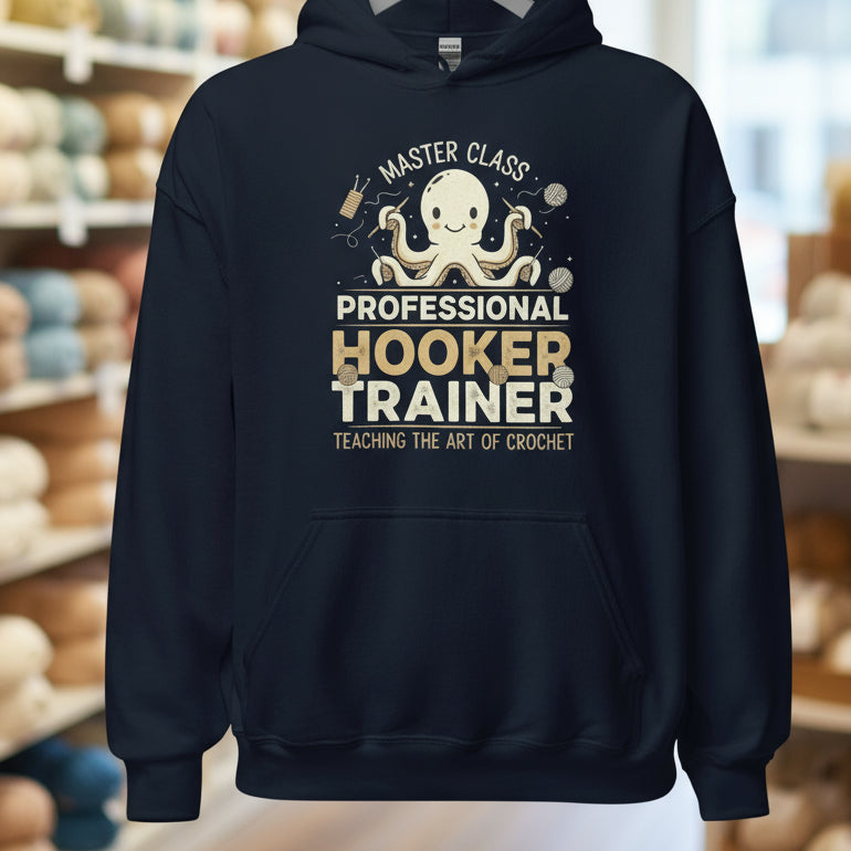 Hooker Trainer Hoodie Navy / S