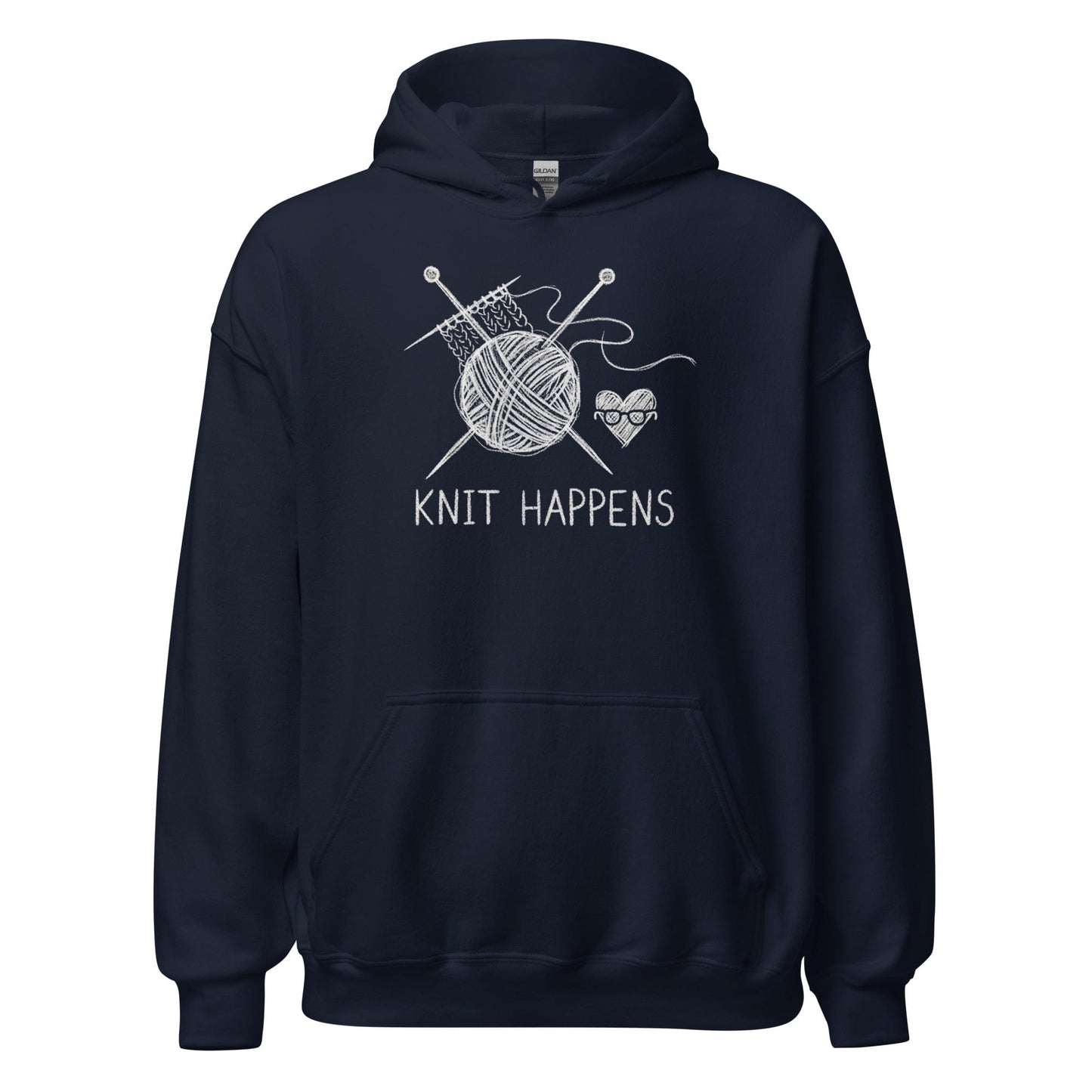 Knit Happens Sketch Hoodie Navy / S