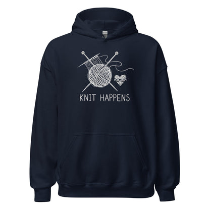 Knit Happens Sketch Hoodie Navy / S