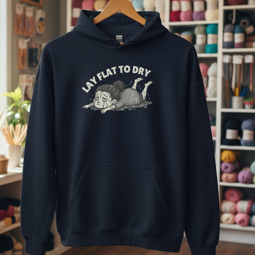 Lay Flat to Dry Woman Hoodie Navy / S