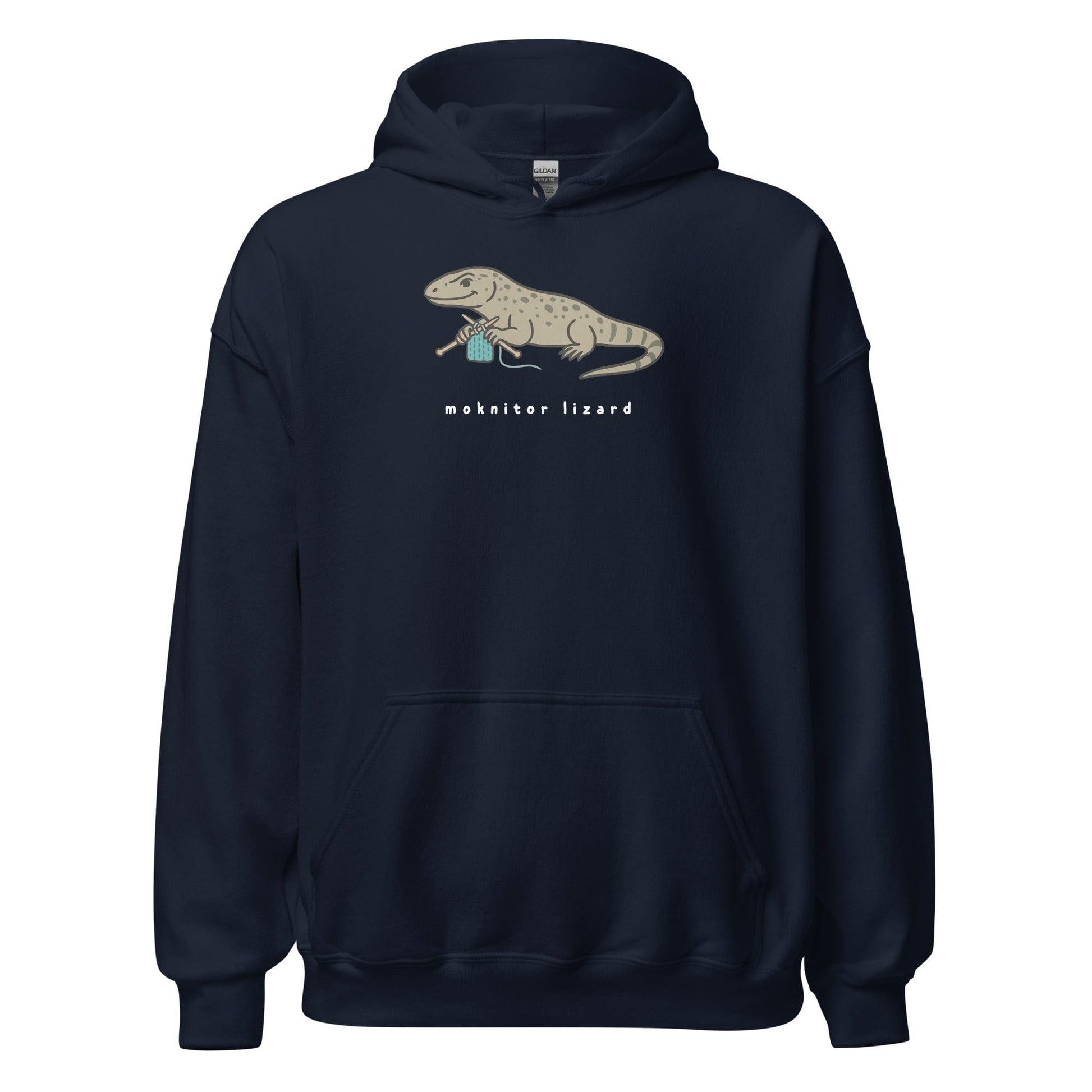 Moknitor Lizard Hoodie Navy / S