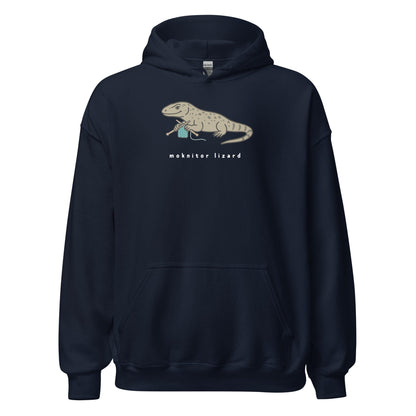 Moknitor Lizard Hoodie Navy / S
