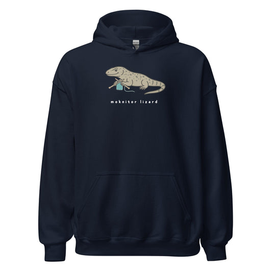 Moknitor Lizard Hoodie Navy / S