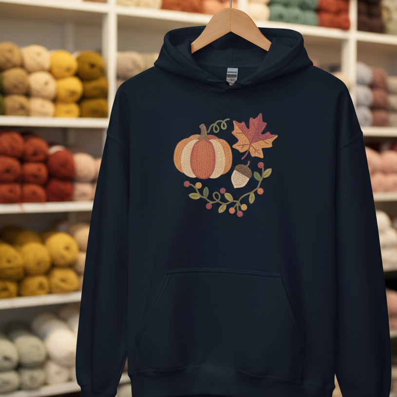 Pumpkin Spice Hoodie Navy / S