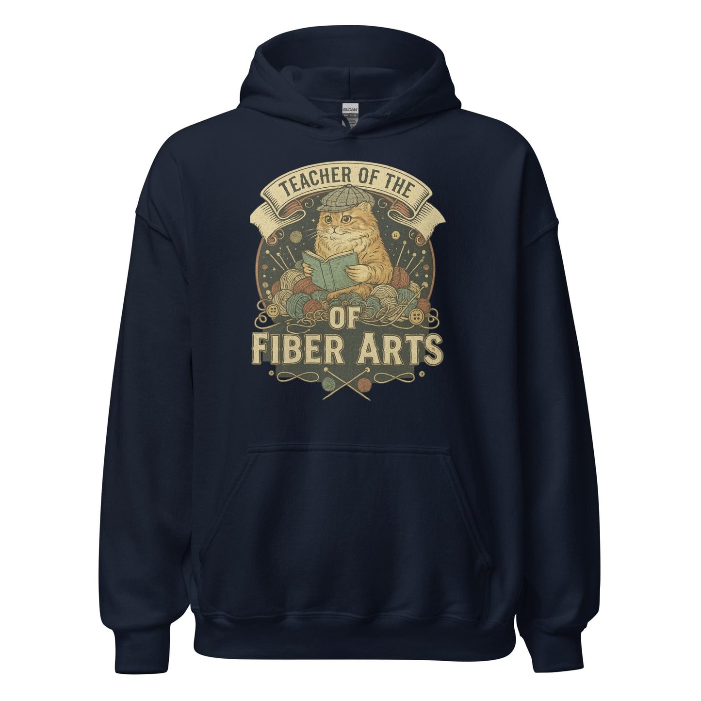 Teacher of the Fiber Arts Hoodie Navy / S