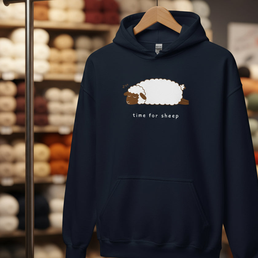 Time for Sheep Hoodie Navy / S