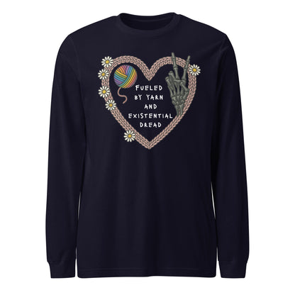 Existential Yarn Long Sleeve Tee Navy / XS