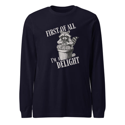 I'm a Delight Long Sleeve Tee Navy / XS