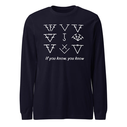 If you know, you know Long Sleeve Tee Navy / XS