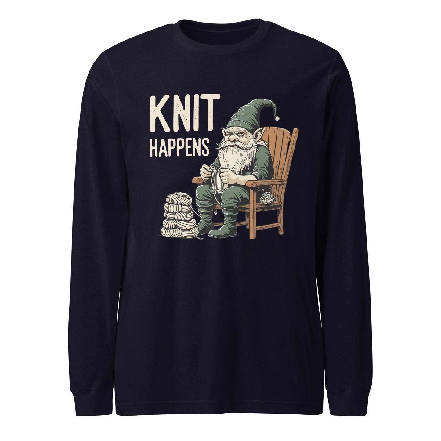Knit Happens Long Sleeve Tee Navy / XS