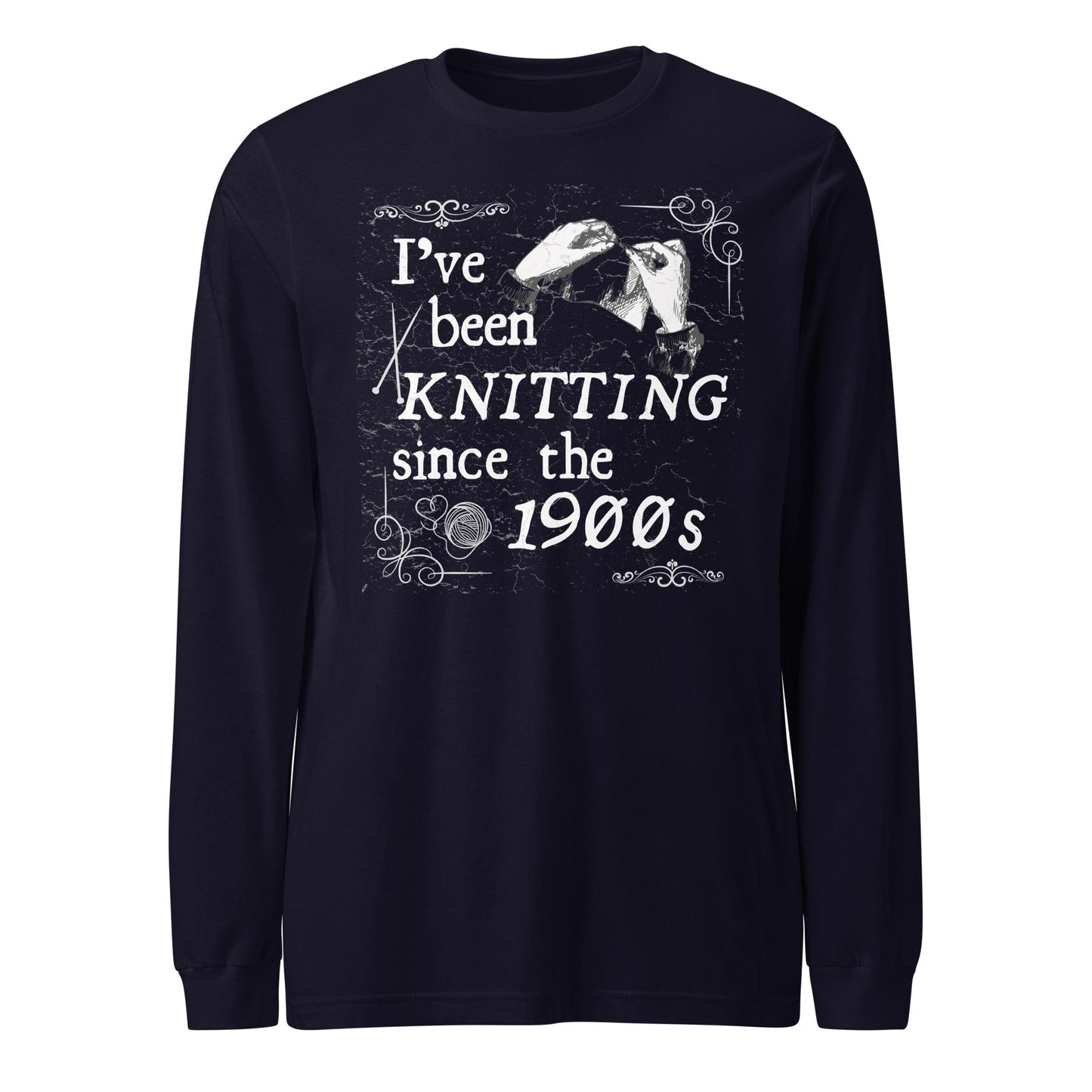Knitting Since the 1900s Long Sleeve Tee Navy / XS