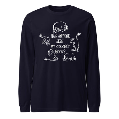 Lost Crochet Hook Long Sleeve Tee Navy / XS