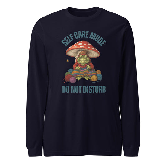Self Care Mode Long Sleeve Tee Navy / XS