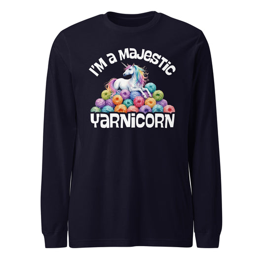 Yarnicorn Long Sleeve Tee Navy / XS