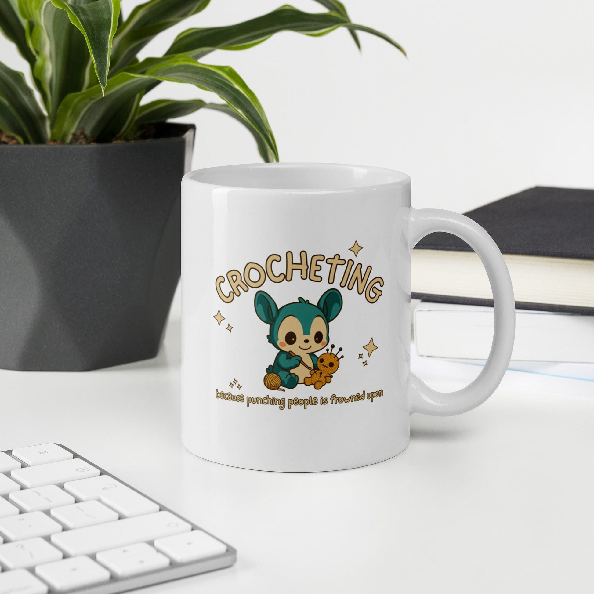 Punching People Is Frowned Upon Mug