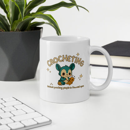 Punching People Is Frowned Upon Mug