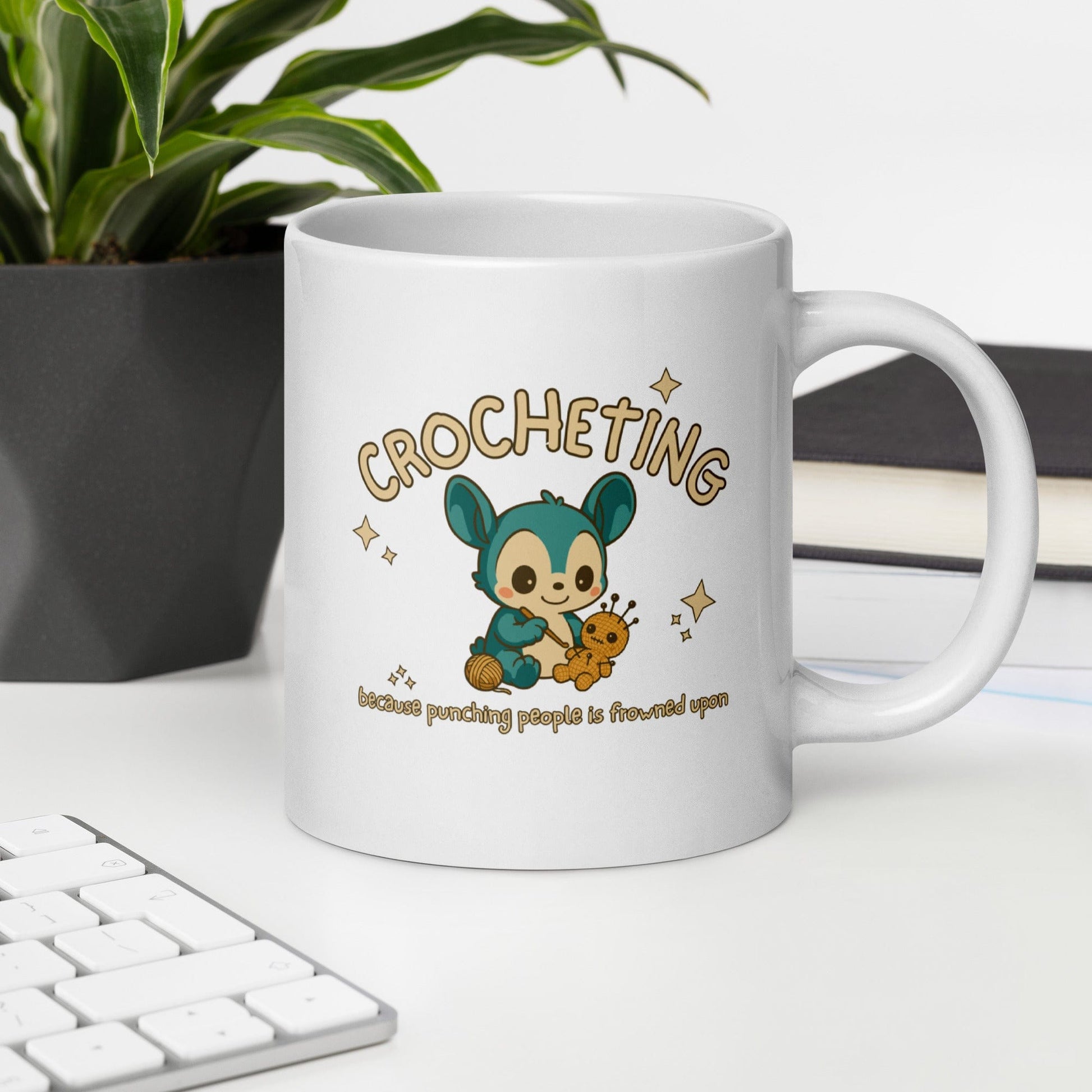 Punching People Is Frowned Upon Mug