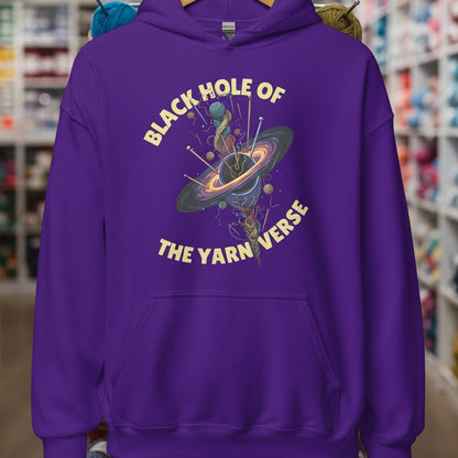 Black Hole of the Yarniverse Hoodie Purple / S