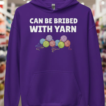 Bribed With Yarn Hoodie Purple / S