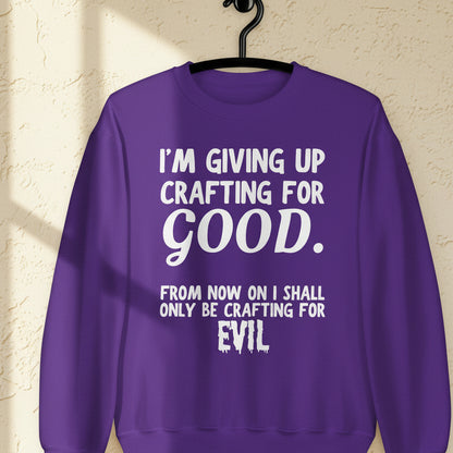 Crafting for Good Sweatshirt Purple / S