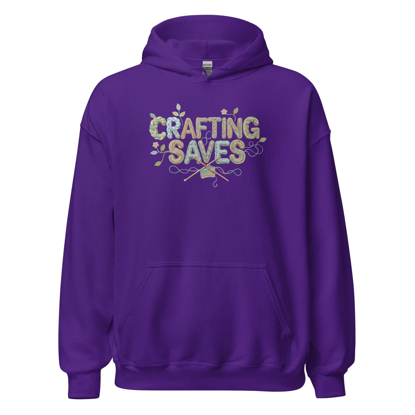 Crafting Saves Hoodie Purple / S