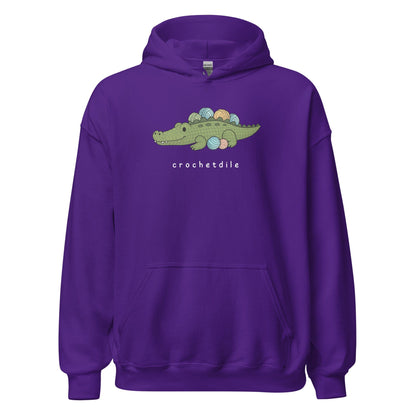 Crochetdile Hoodie Purple / S