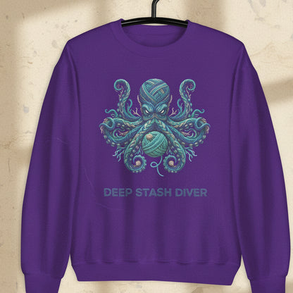 Deep Stash Divers Sweatshirt Purple / S