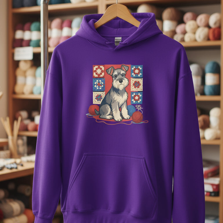 Dogs & Yarn Hoodie Purple / S