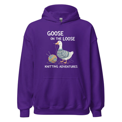 Goose on the Loose Hoodie Purple / S
