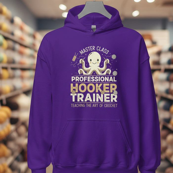 Hooker Trainer Hoodie Purple / S