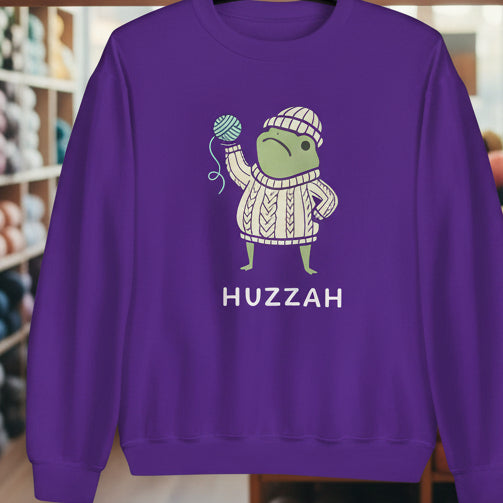 Huzzah Sweatshirt Purple / S