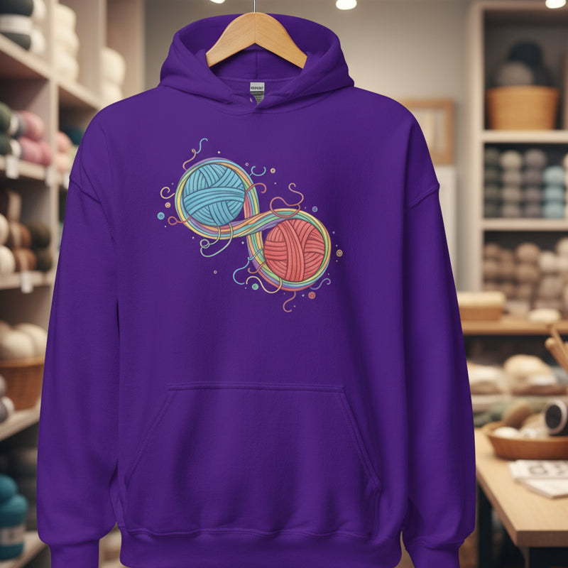 Infinity Yarn Hoodie Purple / S