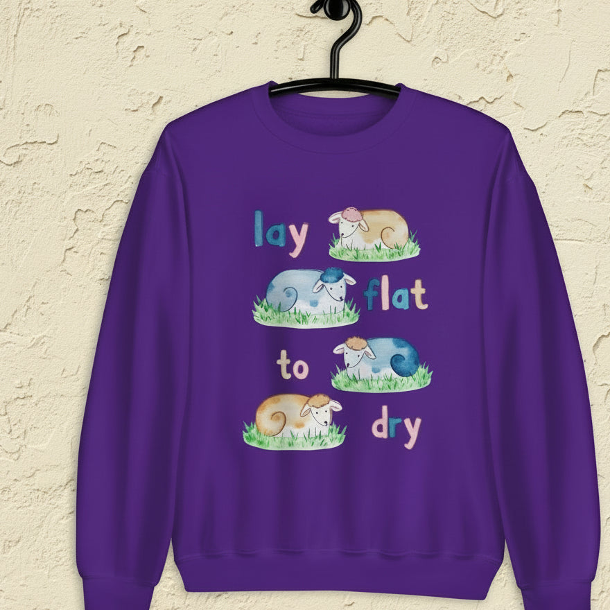 Lay Flat to Dry Group Sweatshirt Purple / S