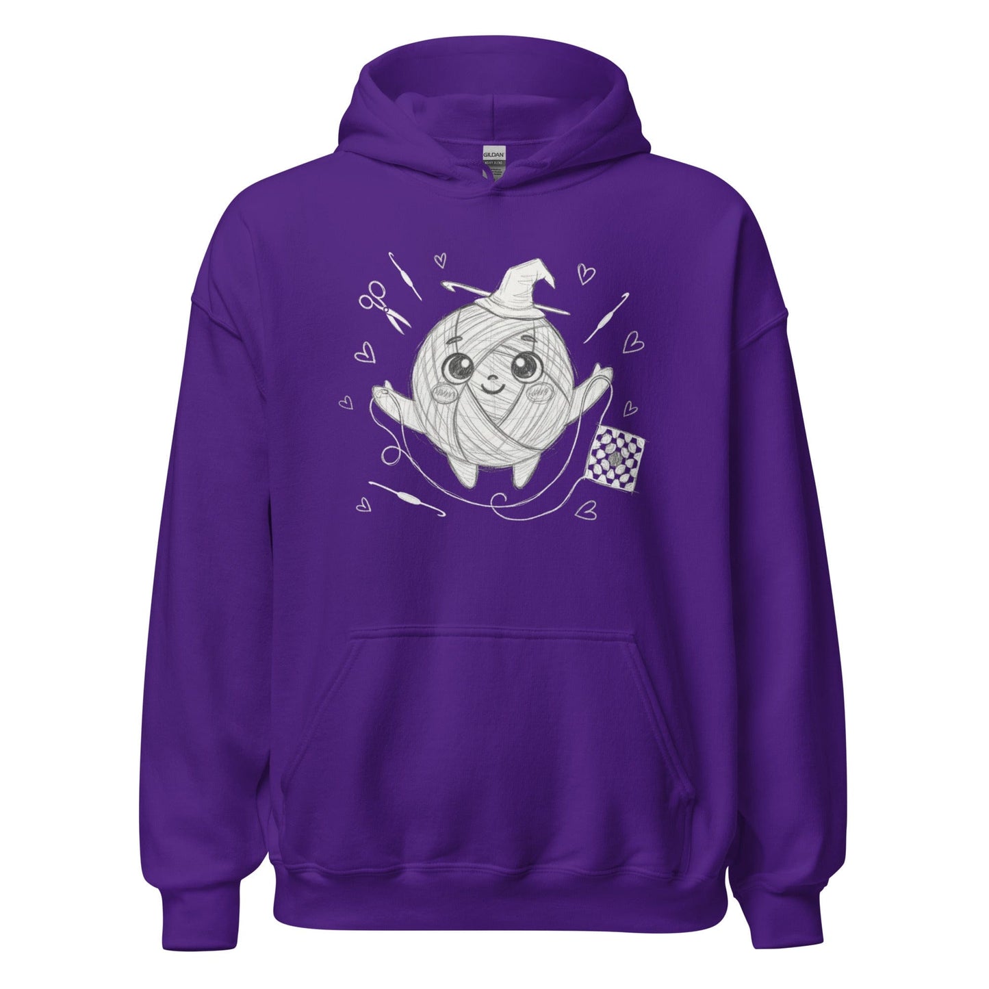 Magic Yarn Hoodie Purple / S