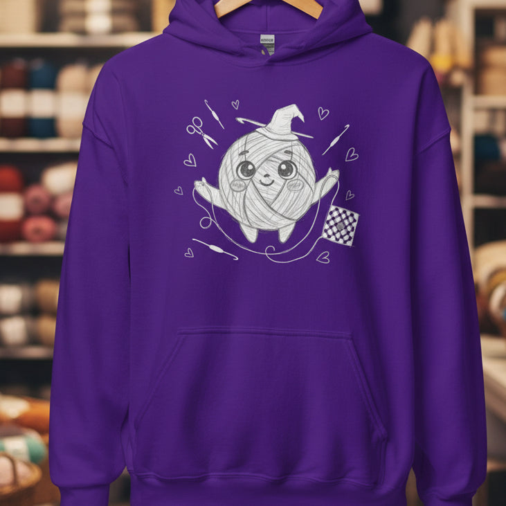 Magic Yarn Hoodie Purple / S