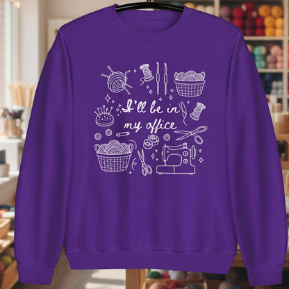 My Office Sweatshirt Purple / S