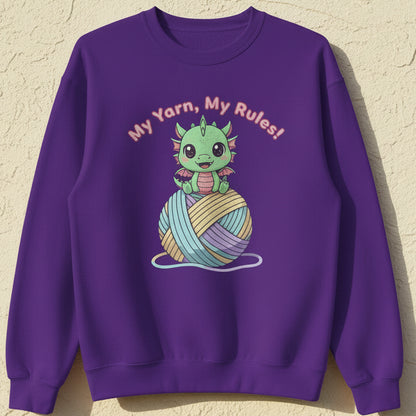 My Yarn My Rules Sweatshirt Purple / S