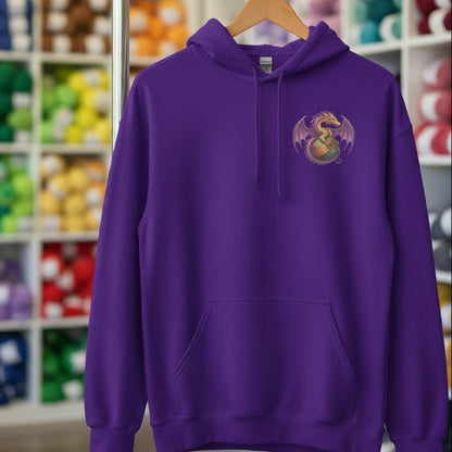 Pocket Dragon Hoodie Purple / S