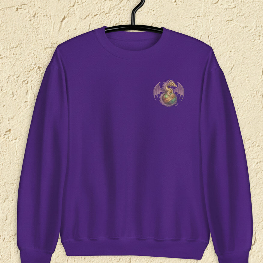 Pocket Dragon Sweatshirt Purple / S