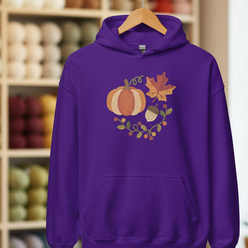 Pumpkin Spice Hoodie Purple / S