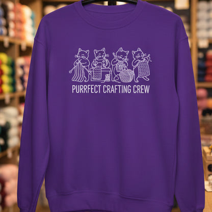 Purrfect Sweatshirt Purple / S