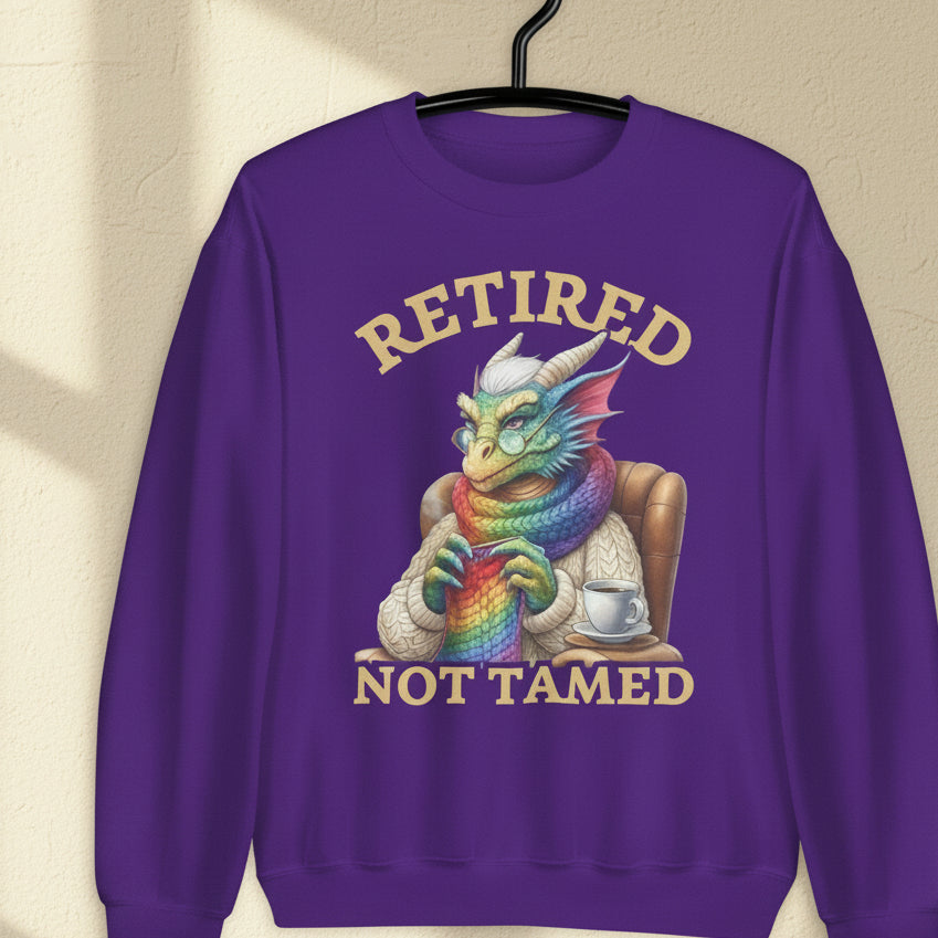Retired Not Tamed Sweatshirt Purple / S
