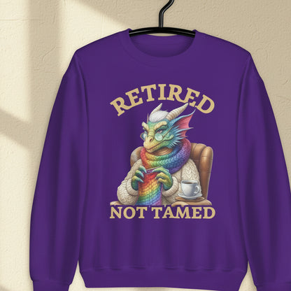 Retired Not Tamed Sweatshirt Purple / S