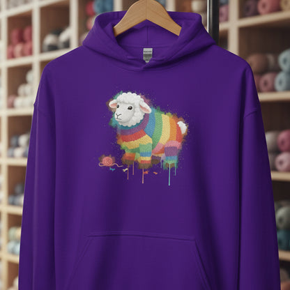 Sheep Dye Splash Hoodie Purple / S