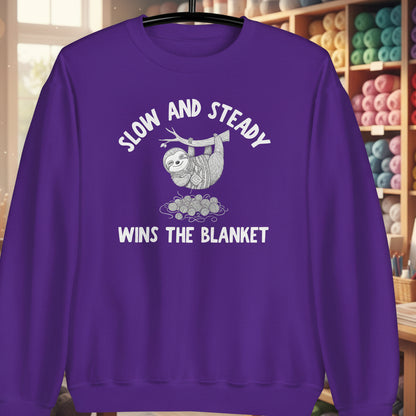Sloth Blanket Sweatshirt Purple / S