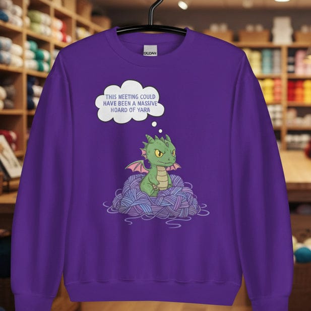 This Meeting Sweatshirt Purple / S