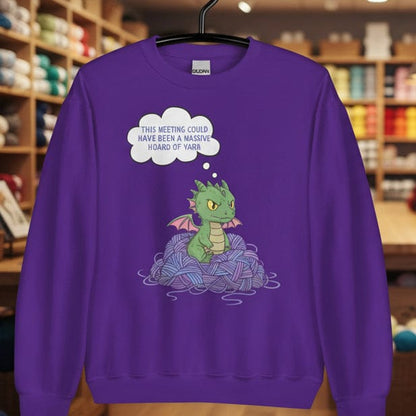 This Meeting Sweatshirt Purple / S