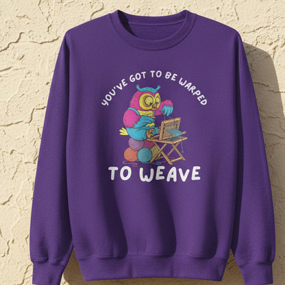 Warped to Weave Sweatshirt Purple / S