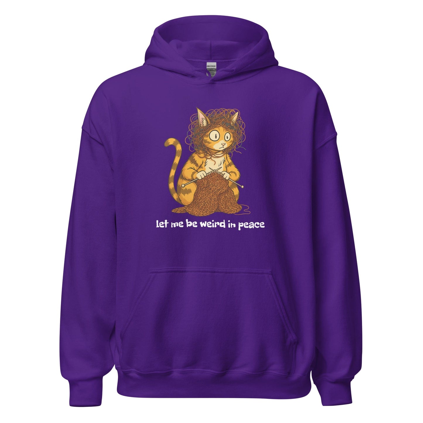 Weird in Peace Hoodie Purple / S