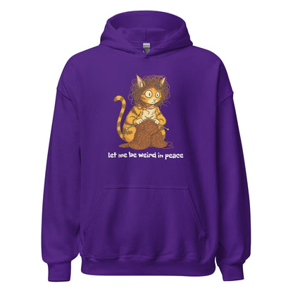Weird in Peace Hoodie Purple / S